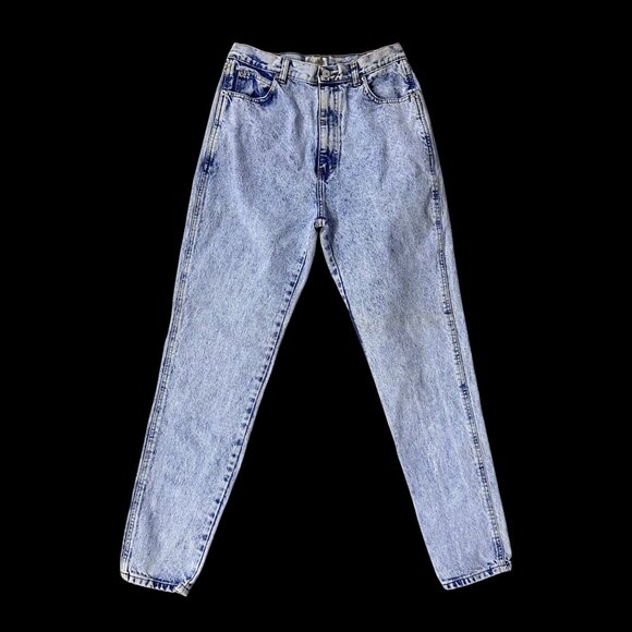Vintage High Waisted Jeans Acid Wash Denim Mom Style 1980s Jeanjer By Jordache - Picture 2 of 12